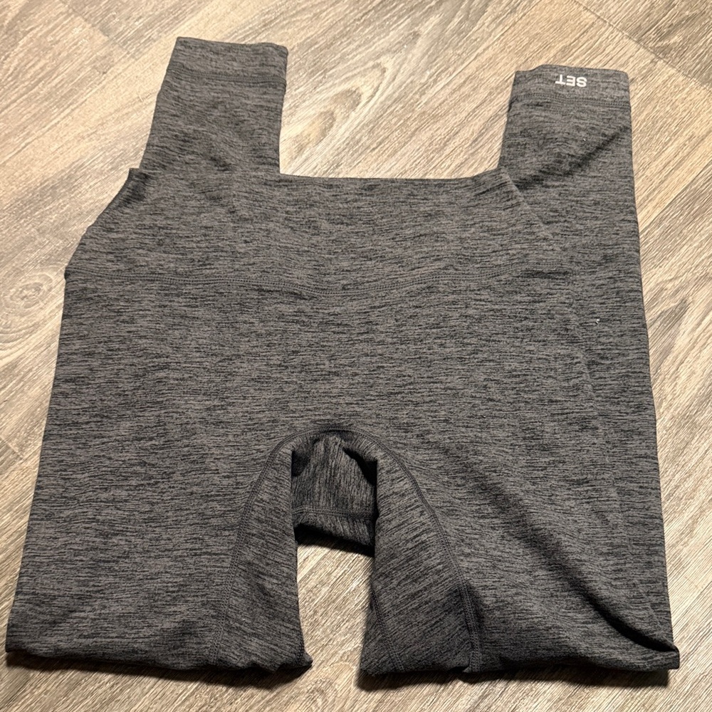 SET Active Dark Gray Seamless High-Waist Leggings